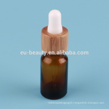 5ml 10 ml 15 ml amber bamboo dropper essential oil bottle